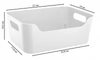 Корзина Scandi 27x10.5x19 см полипропилен цвет белый