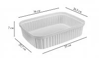 Лоток для хранения Velvet 36x7x26.5 см полипропилен цвет светло-серый