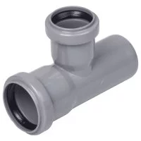 Тройник Политэк 50x40x50/87° полипропилен