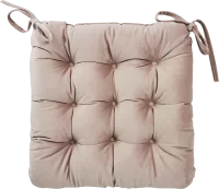 Подушка на сиденье Linen Way «Fossil 4» 40x36 см цвет серо-розовый