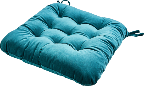 Подушка на сиденье Linen Way «Emerald 1» 40x36 см цвет темно-бирюзовый