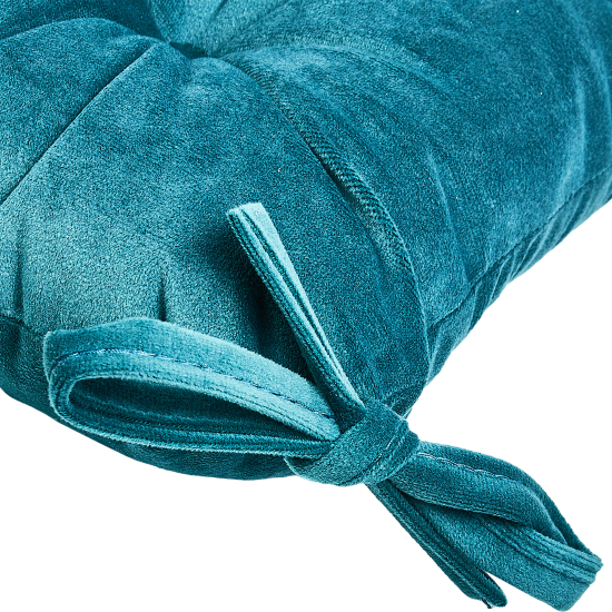 Подушка на сиденье Linen Way «Emerald 1» 40x36 см цвет темно-бирюзовый
