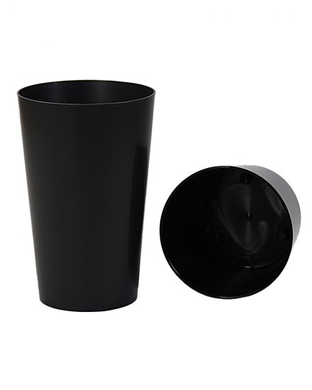 Кашпо для цветов Аттика ø30 h48 см v24 л пластик графит