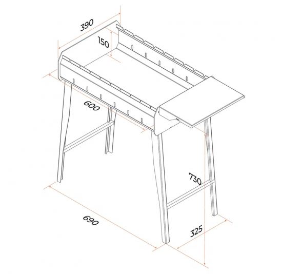 Мангал Gratar Classic CL02 2 мм 72.8x85.3x39 см