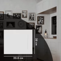Дверь для шкафа Лион Реймс 39.6x38x1.6 см ЛДСП цвет белый
