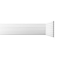 Панель декоративная из экополимера 200х2600х8 мм Bello Deco XPS СП 06/2.6 белая 0,52 кв.м