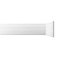 Панель декоративная из экополимера 200х2600х8 мм Bello Deco XPS СП 06/2.6 белая 0,52 кв.м