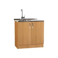 Тумба SANTREK 80*60 цвет бук (2 дверцы) (ЛДСП)