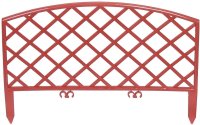 Забор декоративный Плетёнка 0.24x3.2 м терракот
