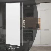 Фасад для кухонного шкафа Инта 39.7x102.1 см Delinia ID МДФ цвет белый
