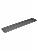 Поддон для балконного ящика Ingreen 80x13.8x2.4 см v2.5 л пластик вулканический серый