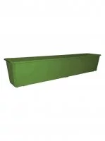 Ящик балконный Ingreen 80x17x15 см v14 л пластик оливковый
