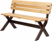 Скамья Аттерия 148x61x89 см дерево цвет бежевый