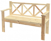 Скамейка Лопетта 150x44x84 см дерево цвет светло-желтый