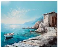 Картина на холсте Fbrush Причал 50x40 см