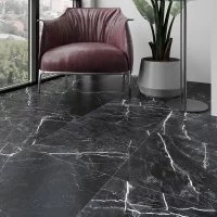 Глазурованный керамогранит Artens Dina 42x42x0.8 см 1.587 м² сатинированный цвет черный