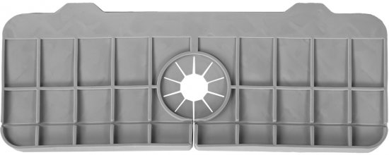 Коврик на мойку 36x13 см силикон цвет серый