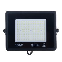 Прожектор светодиодный Gauss Qplus ДО-100 6500К 100 Вт IP65 черный