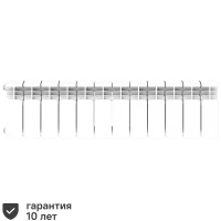 Радиатор секционный Rifar Alum RAL20012 200/90 12 секций боковое подключение алюминий белый