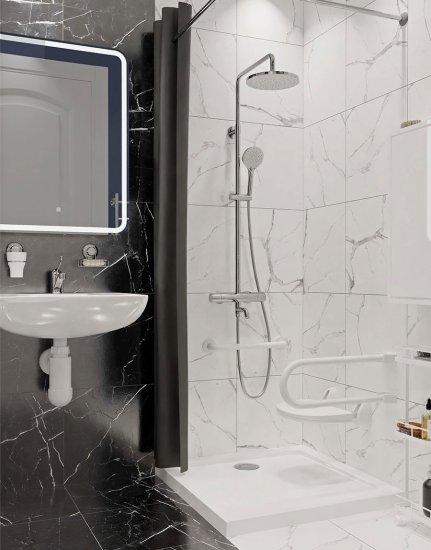 Душевой поддон Slim акрил 80x80 см