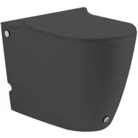 Безободковый напольный приставной унитаз Santi Line SL-5030MB