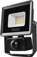 Прожектор светодиодный уличный Wolta WFL-10W/08S 10 Вт 5700 К IP65 нейтральный белый свет с датчиком движения