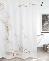 Штора для ванной Bath Plus White Marble CH-21332 180x200 см цвет белый бежевый