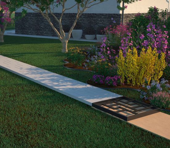 Форма для заливки дорожки GEOLIA 40x40x4 модерн