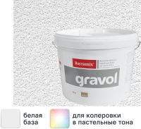 Штукатурка декоративная камешковая Bayramix Gravol 1 15 кг цвет белый