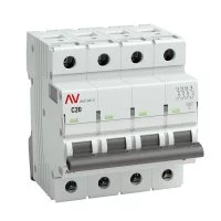 Автоматический выключатель EKF Averes ВАAV-6 4P C20 А 6 кА