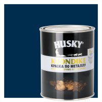 Краска по металлу Husky Klondike глянцевая цвет темно-синий 0.9 л RAL 5001