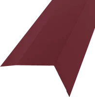 Планка карнизная 100x65 мм 2 м 0.4 мм RAL 3005 красный
