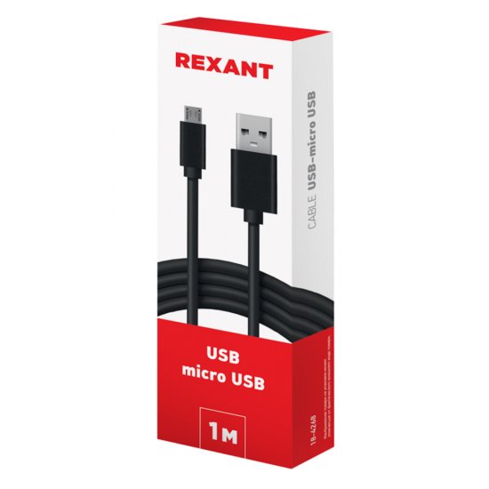 Кабель USB-A/micro USB Rexant 1 А 1 м (18-4268-20)