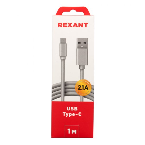 Кабель USB-A/Type-C Rexant 2,1 А 1 м (18-1895)
