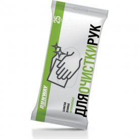 Влажные салфетки для очистки рук RUNWAY RW640