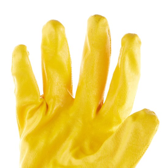 Перчатки х/б с нитриловым покрытием Delta Plus NI015 желтые 10 (XL)