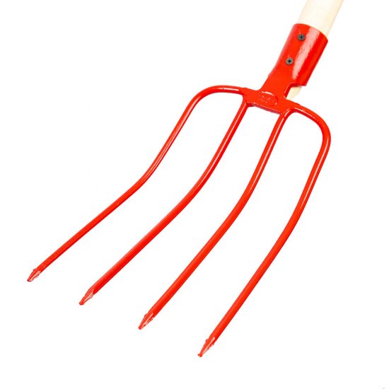 Вилы Павловская Заря (812001) рельсовая сталь навозные 4 зуба 1200 мм