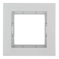 Рамка Systeme Electric AtlasDesign Aqua одноместная алюминий (ATN440301)