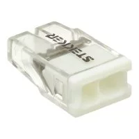 Клемма на 2 провода Stekker 49829 0,5-2,5 кв.мм самозажимная без пасты (20 шт.) (49829)