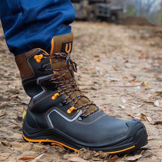 Ботинки кожаные с перфорацией и защитным подноском и стелькой размер 42 черные Мистраль PRB10N-CK (124919)