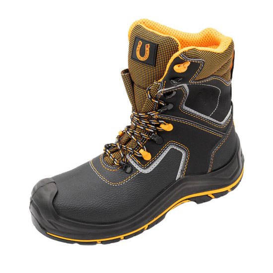 Ботинки кожаные с перфорацией и защитным подноском и стелькой размер 42 черные Мистраль PRB10N-CK (124919)