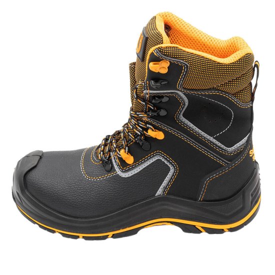 Ботинки кожаные с перфорацией и защитным подноском и стелькой размер 42 черные Мистраль PRB10N-CK (124919)