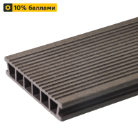 Террасная доска ДПК Terradeck коричневый 3000x152x28 мм вельвет 0.47 м²