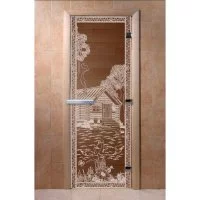 Дверь для бани DoorWood Банька в лесу