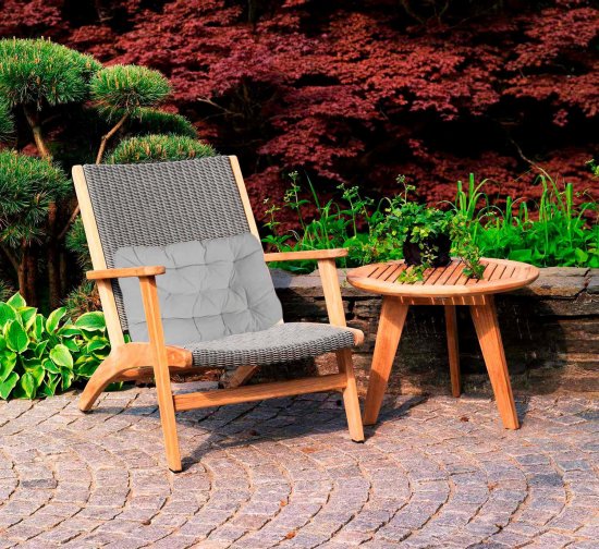 Подушка для садовой мебели Linen Way 62x44 см цвет серый