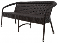Диван Deco 160x77x77 см искусственный ротанг цвет темно-коричневый