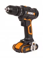 Дрель-шуруповерт аккумуляторная ударная Worx WT375, 20 В Li-ion 2x2 Ач