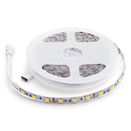 Светодиодная лента Apeyron SMD5050 12В 10 мм 5м 14.4 Вт/м 60диод/м 700 лм/м IP65 3000, 4000, 6500 К изменение оттенков белого