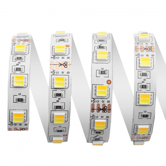 Светодиодная лента Apeyron SMD5050 12В 10 мм 5м 14.4 Вт/м 60диод/м 700 лм/м IP65 3000, 4000, 6500 К изменение оттенков белого