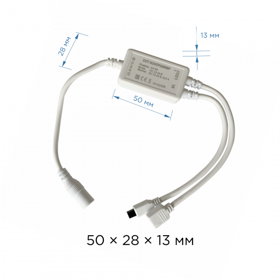 Светодиодная лента Apeyron SMD5050 12В 10 мм 5м 14.4 Вт/м 60диод/м 700 лм/м IP65 3000, 4000, 6500 К изменение оттенков белого